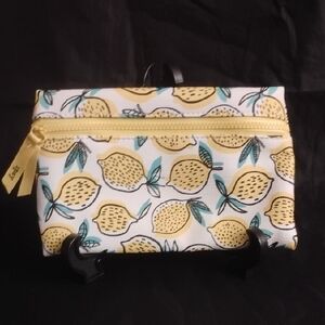 Lemon Print Cosmetics Bag